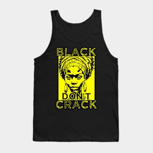 Black Don't Crack Yellow Tank Top